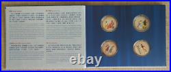 2000 China Peking Opera Commemorate 10 Yuan 1 oz Silver 4 coin set Beijing COA