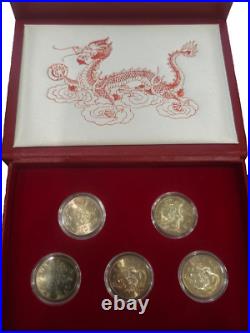 2000 Taiwan Millennium Dragon BU 10 Yuan Set with Box Very Rare 2000 Taiwan Millennium Dragon BU 10 Yuan Set with Box Very Rare