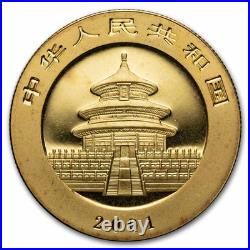 2001 China 5-Coin Gold Panda Set BU (In Capsules)