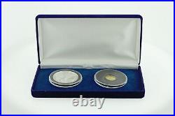 2005 1oz Silver and 1/10 oz Gold Panda Coin Set
