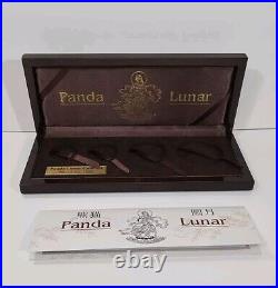 2005 China 4-Coin Gold/Silver Panda Lunar Prestige Proof Set Display Only