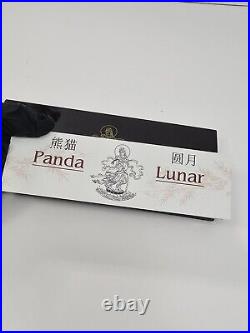 2005 China 4-Coin Gold/Silver Panda Lunar Prestige Proof Set Display Only