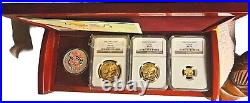 2005 China Gold Panda & Lunar Premium Set(partial)4 NGC MS-70 Graded Gold Panda