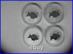 2006-07 8pc cook islands china shanxi treasures 1oz silver coin set