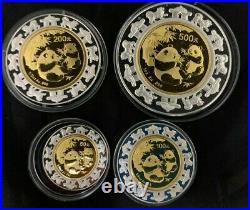 2006 China Panda Lunar Prestige Bimetallic Gold&Silver Coins Set Year of the Dog