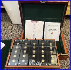 2007 25-Coin Proof Gold panda 15 Yuan 25th Anniversary Commemorative Set