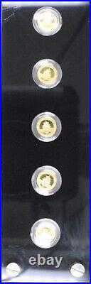 2007 25-Coin Proof Gold panda 15 Yuan 25th Anniversary Commemorative Set