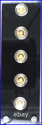 2007 25-Coin Proof Gold panda 15 Yuan 25th Anniversary Commemorative Set