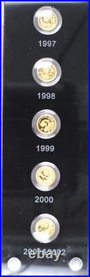 2007 25-Coin Proof Gold panda 15 Yuan 25th Anniversary Commemorative Set 2007 25-Coin Proof Gold panda 15 Yuan 25th Anniversary Commemorative Set