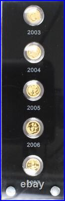 2007 25-Coin Proof Gold panda 15 Yuan 25th Anniversary Commemorative Set 2007 25-Coin Proof Gold panda 15 Yuan 25th Anniversary Commemorative Set