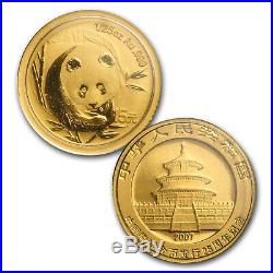 2007 China 25-Coin Gold Panda Proof Set (25th Anniv) SKU #23865