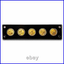 2007 China 5-Coin Gold Panda Set BU