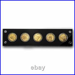 2007 China 5-Coin Gold Panda Set BU