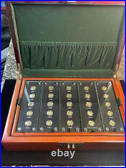 2007 China Panda 25th Anniversary Set of 15Yuan Gold 25 Coins SET