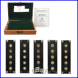 2007 Proof Gold Chinese Panda 25th Anniversary 25-Coin Set (withBox & COA)