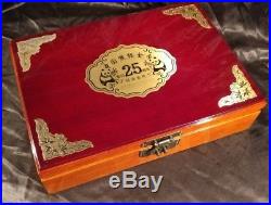 2007 Proof Gold Chinese Panda 25th Anniversary 25-Coin Set (withBox & COA) China