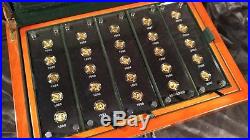 2007 Proof Gold Chinese Panda 25th Anniversary 25-Coin Set (withBox & COA) China