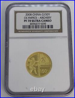 2008 Beijing 29th Olympic Commemorative Gold and Silver 6 Coin Set With Box