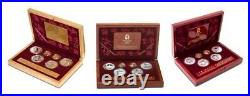 2008 Beijing Olympic 18 Coin Gold & Silver Proof Complete Set Series 1,2, & 3