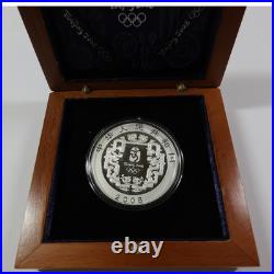 2008 Beijing Olympics 1 oz Silver Proof Colorized 4 Coin 10 Yuan Set #70083Q