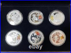 2008 Beijing Olympics 99.9% 10 yuan Color Silver Coin Proof Set COA