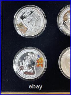 2008 Beijing Olympics 99.9% 10 yuan Color Silver Coin Proof Set COA