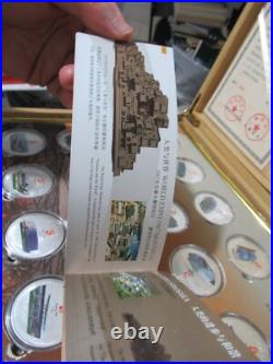 2008 Beijing Olympics Commemorative 22 Silver Coins Set 999 Silver, Original Box 2008 Beijing Olympics Commemorative 22 Silver Coins Set 999 Silver, Original Box
