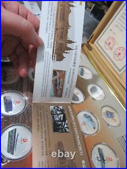2008 Beijing Olympics Commemorative 22 Silver Coins Set 999 Silver, Original Box 2008 Beijing Olympics Commemorative 22 Silver Coins Set 999 Silver, Original Box