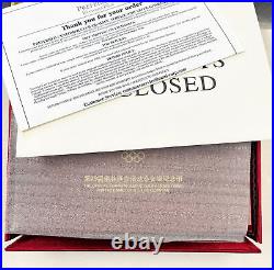 2008 Beijing XXIX Olympics Proof Gold Silver 6 Coin Set withBox COA Series III