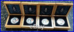 2008 Bejing Olympic Silver 4 coin Puzzle set