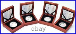 2008 CHINA BEIJING OLYMPICS SILVER PROOF 4 COIN 10 YUAN SET SERIES III box/coa