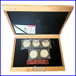 2008 CHINA BEIJING XXIX OLYMPICS SET OF 5 SILVER. 999 SILVER 20g COINS (#4873)