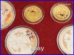 2008 CHINA XXIX Olympics Proof Gold Silver 6 Coin Set withCOA (Seri es Ill)