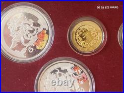 2008 CHINESE XXIX Olympics Proof Gold Silver 6 Coin Set withCOA (Series Ill)
