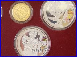 2008 CHINESE XXIX Olympics Proof Gold Silver 6 Coin Set withCOA (Series Ill)