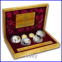 2008 China 6-Coin Gold & Silver Olympic Proof Set (Series III)
