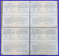 2008 China Beijing Olympics 10 Yuan 1oz. 999 Silver Colorized Proof 4 Coin Set