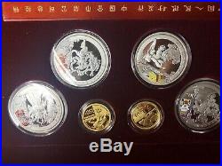 2008 China Beijing Olympics 18 Gold & Silver Coins Boxes COAs Complete Set