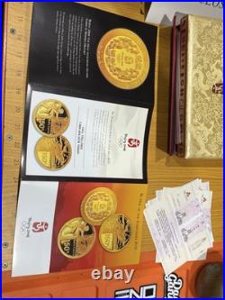 2008 China Gold & Silver Coin Olympic Set In Original Box XXIX Beijing