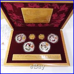 2008 GOLD & SILVER Beijing Olympic Set 10 150 Yn Yuan. 999 China Coin #12895H