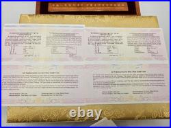 2008 Official China Beijing Olympic Coins 2/3 oz Gold & 4 oz Silver Set