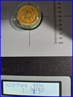 2008 Official China Beijing Olympic Coins 2/3 oz Gold & 4 oz Silver Set