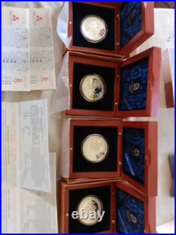2008 beijing olympic SILVER COINS SET IF FOUR