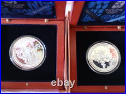 2008 beijing olympic SILVER COINS SET IF FOUR