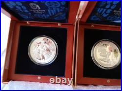 2008 beijing olympic SILVER COINS SET IF FOUR