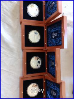 2008 beijing olympic SILVER COINS SET IF FOUR