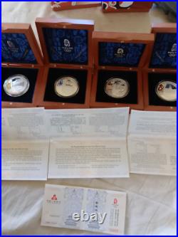 2008 beijing olympic SILVER COINS SET IF FOUR