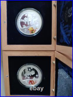 2008 beijing olympic SILVER COINS SET IF FOUR