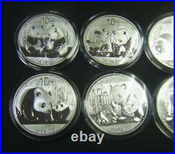 2009 2010 2011 2012 2013 2014 2015 2016 Chinese 1oz Silver Panda coin set 2009 2010 2011 2012 2013 2014 2015 2016 Chinese 1oz Silver Panda coin set