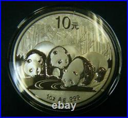 2009 2010 2011 2012 2013 China Silver Panda coin 10 Yuan (Set of Five) 1 oz. 999